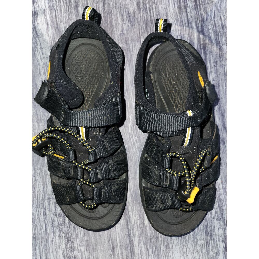 Keen Youth Black Open Toe Sporty Outdoor Hiking Sandals Youth Size 2